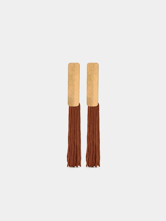 Bar Earrings With Fringes 245171 — image 2