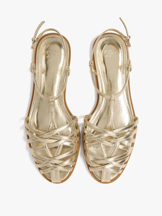 Flat Sandals With Braided Straps 245294 — image 1