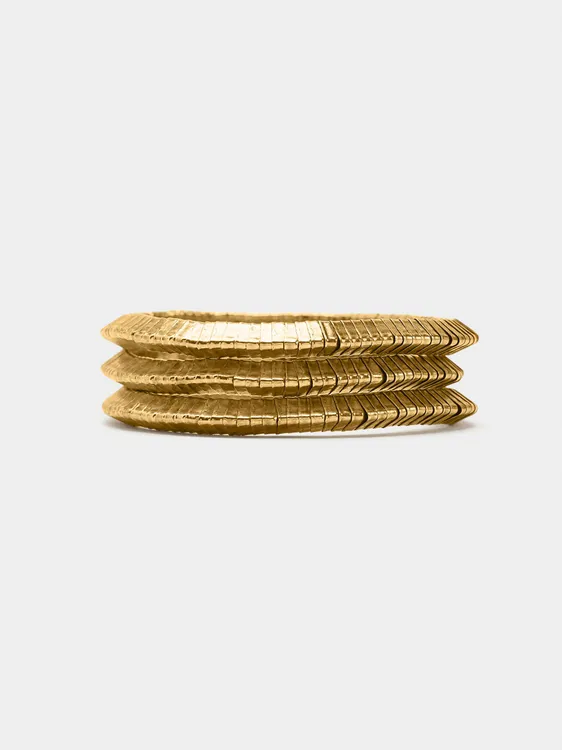 Set Of Gold Stretch Bracelets 245383 — image 2