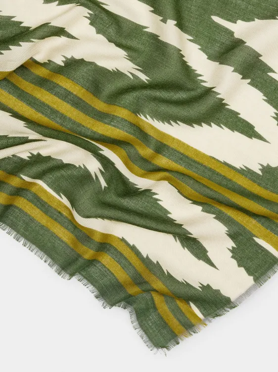 Printed Wool-Blend Scarf 245415 — image 3