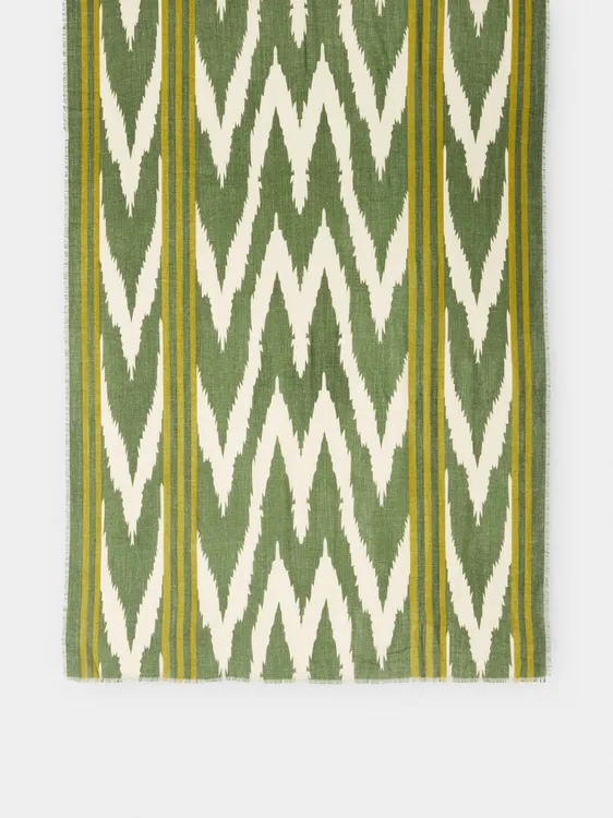 Printed Wool-Blend Scarf 245415 — image 2