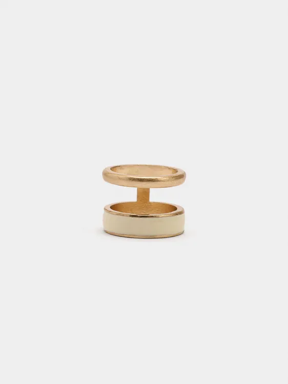 Double Ring With Enamel 245558 — image 1