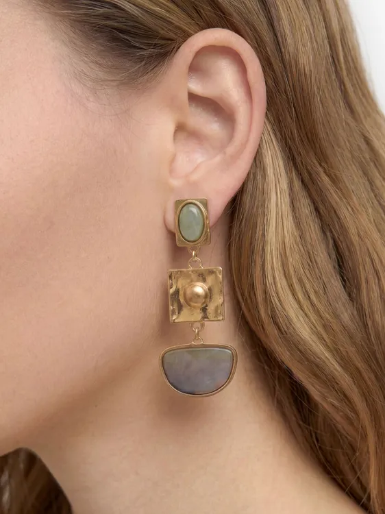 Long Geometric Earrings 245563 — image 3