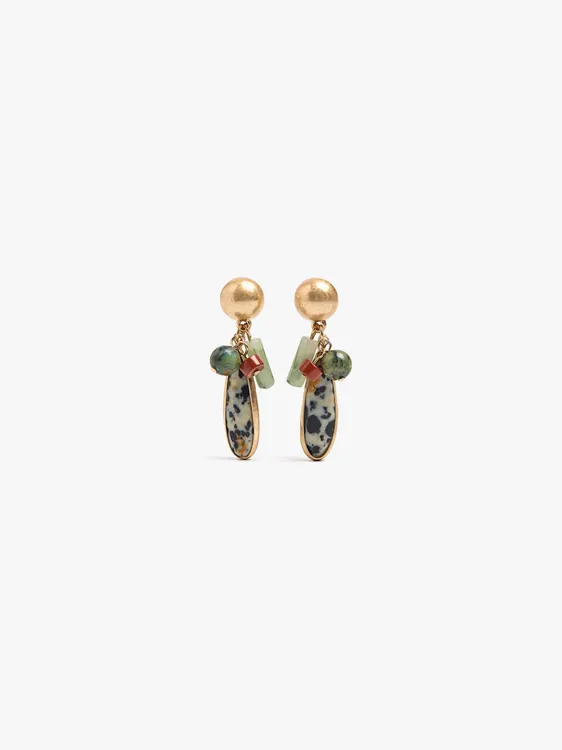 Elongated Earrings With Stones 245574 — image 1