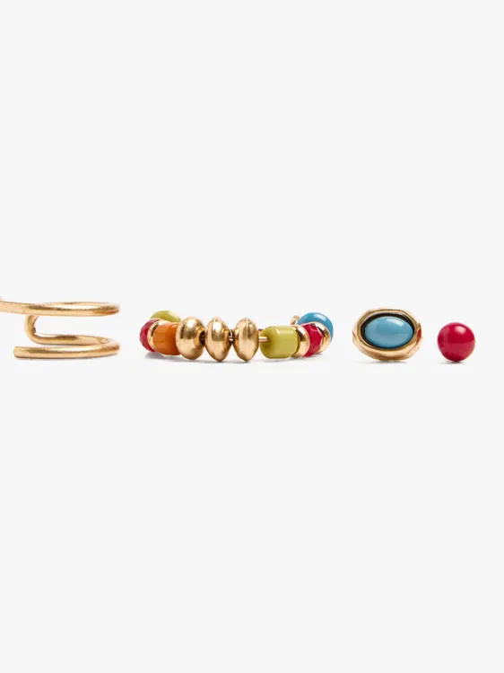 Set Of Earrings With Multicolor Beads 245675 — image 2