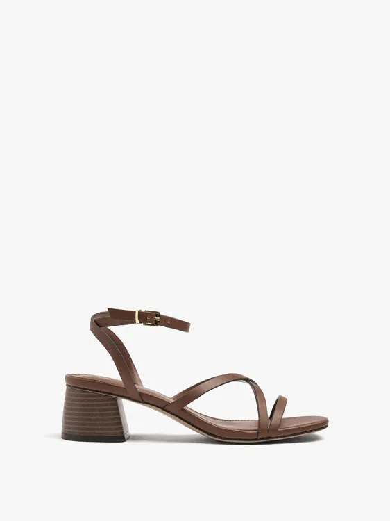 Strappy Sandals With Wide Block Heel 245859 — image 3