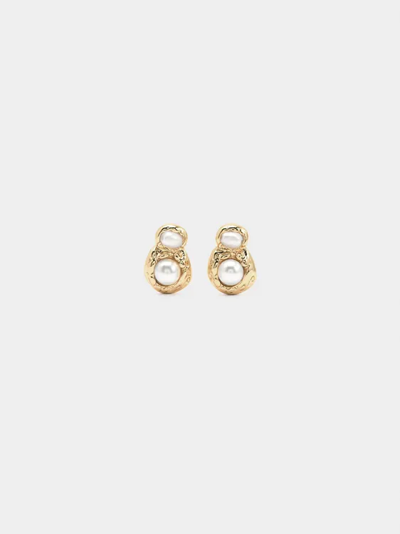 Double Pearl Earrings 245933 — image 1