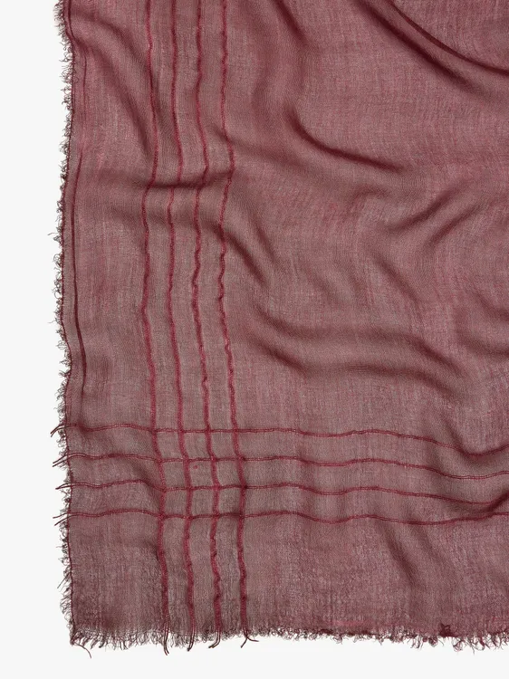 Pashmina With Embroidered Stripes 246137 — image 2