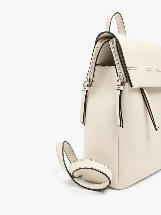 Plain Backpack With Flap 246242 — image 3