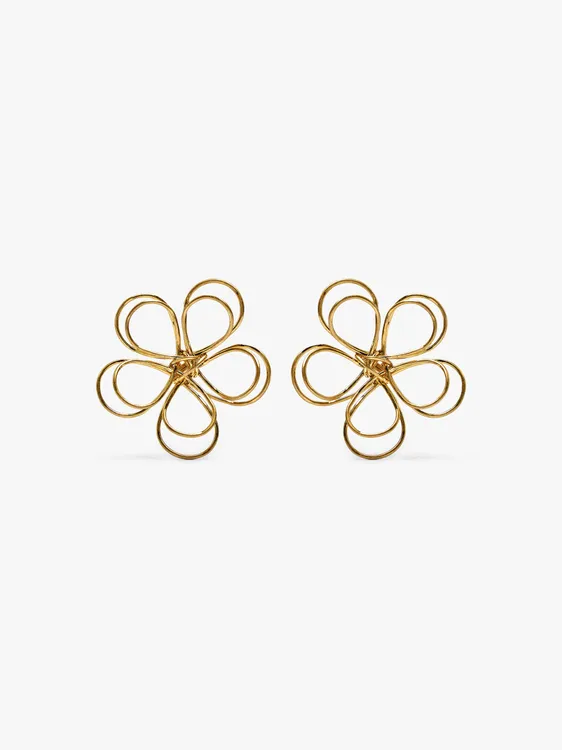 Maxi Earrings With Double Flower 246385 — image 1