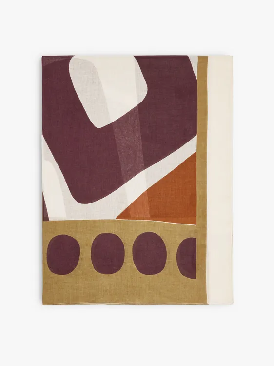 Printed Scarf With 100% Cotton 246778 — image 1