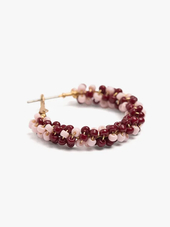 Hoop Earrings With Glass Beads 246931 — image 3