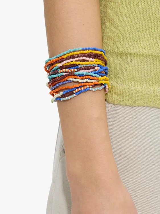 Set Of Multicolor Elastic Bead Bracelets 246967 — image 2