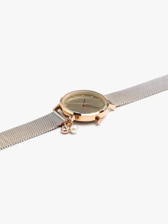 Bicolor Watch With Stainless Steel Metal Mesh 247018 — image 3