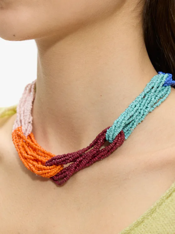 Multi-Collar With Multicolor Glass Beads 247068 — image 3