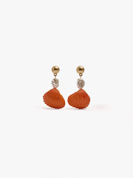 Earrings With Shells And Pearls 247110 — image 1