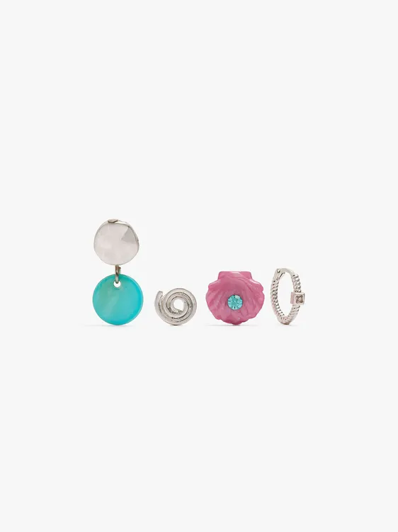 Set Of Earrings With Shells And Zirconia 247364 — image 1