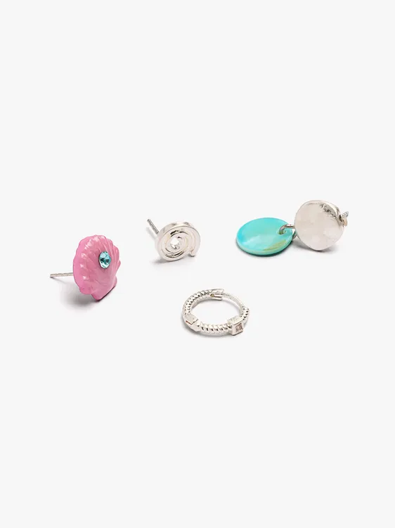 Set Of Earrings With Shells And Zirconia 247364 — image 2