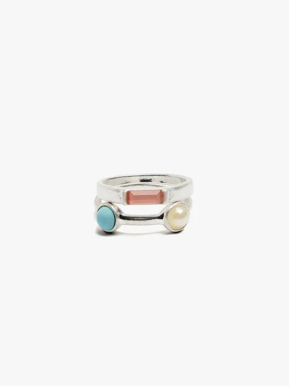 Set Of Rings With Multicolor Stones 247367 — image 1