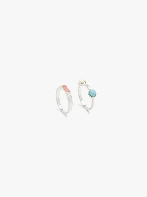 Set Of Rings With Multicolor Stones 247367 — image 3