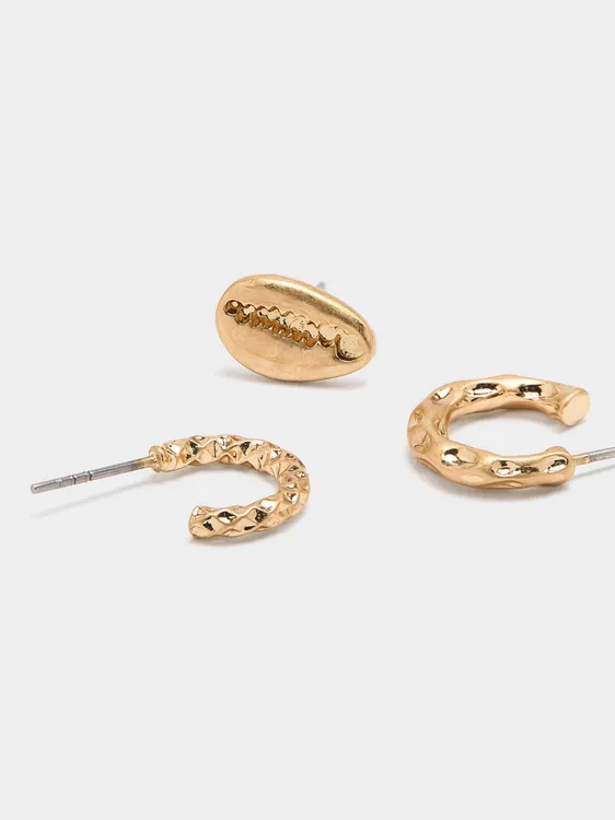 Set Of Gold Earrings 247438 — image 2