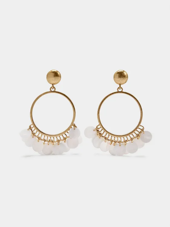 Hoop Earrings With Shells 247459 — image 1