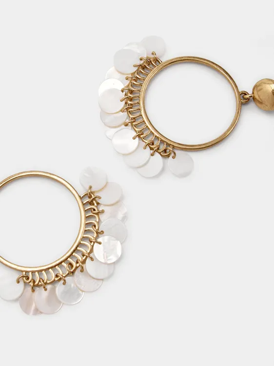 Hoop Earrings With Shells 247459 — image 2
