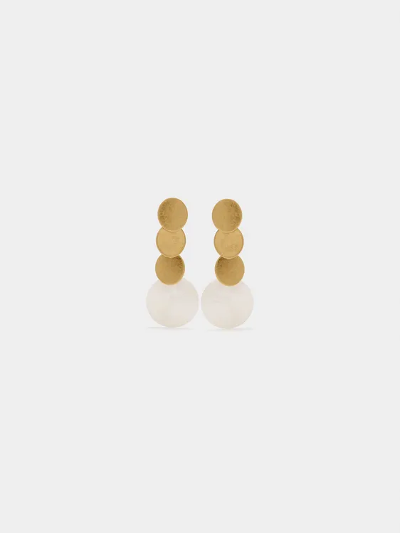 Long Round Earrings And Shell 247463 — image 1