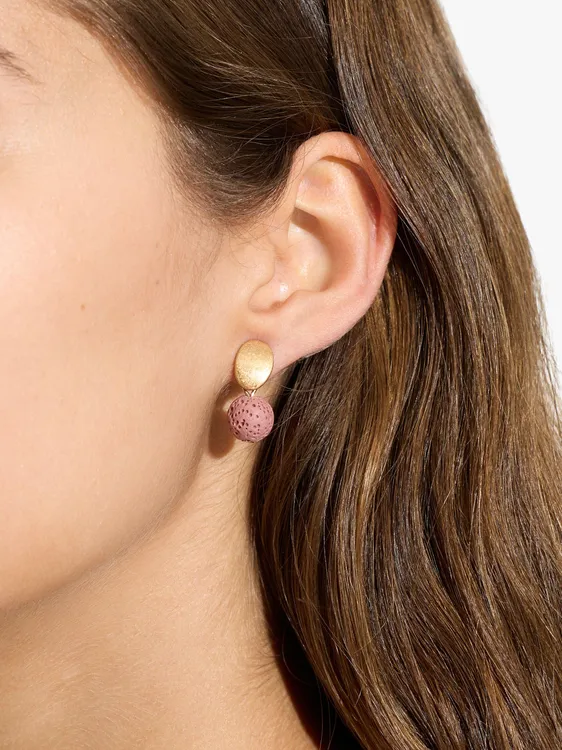 Short Earrings With Coral Effect 247471 — image 2