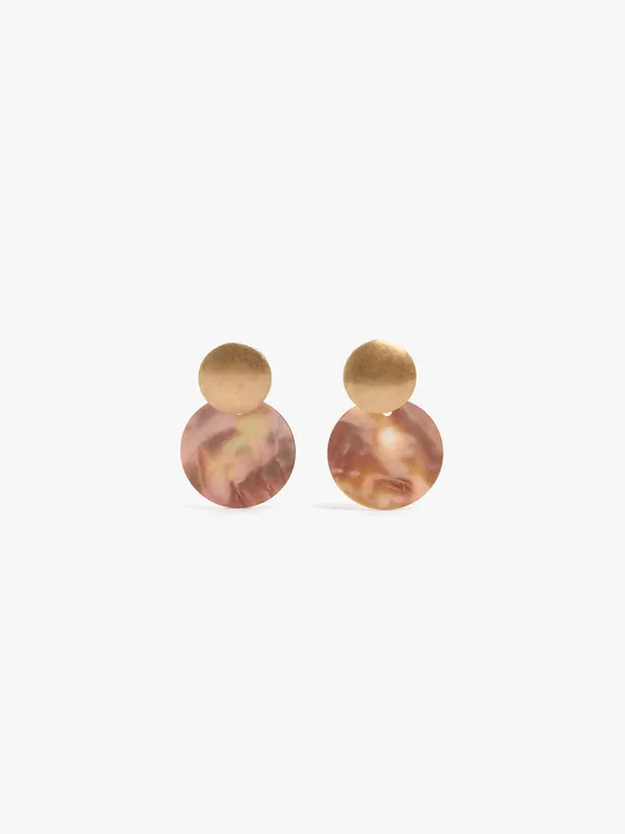 Round Earrings With Shell 247475 — image 1