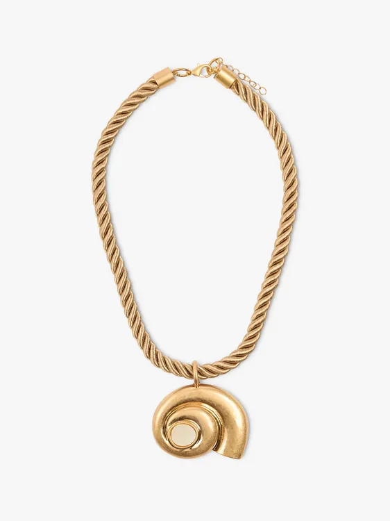 Necklace With Spiral Snail Cord 247477 — image 1