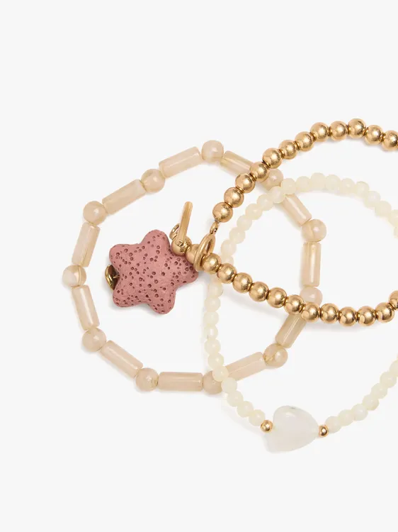 Set Of Elastic Bracelets With Star Coral Effect 247508 — image 2