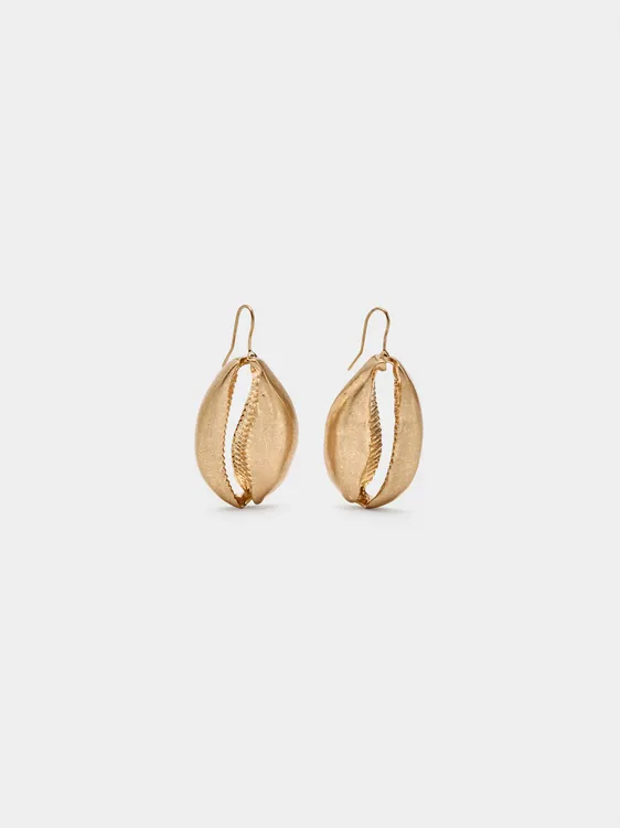 Long Earrings With The Shape Of A Shell 247515 — image 1