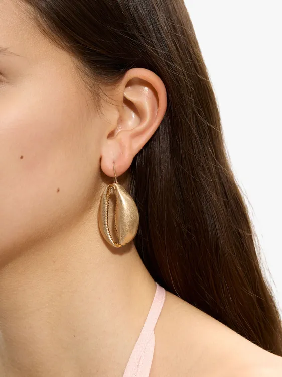 Long Earrings With The Shape Of A Shell 247515 — image 3
