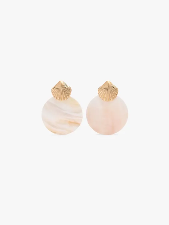 Round Earrings With Shells 247516 — image 1