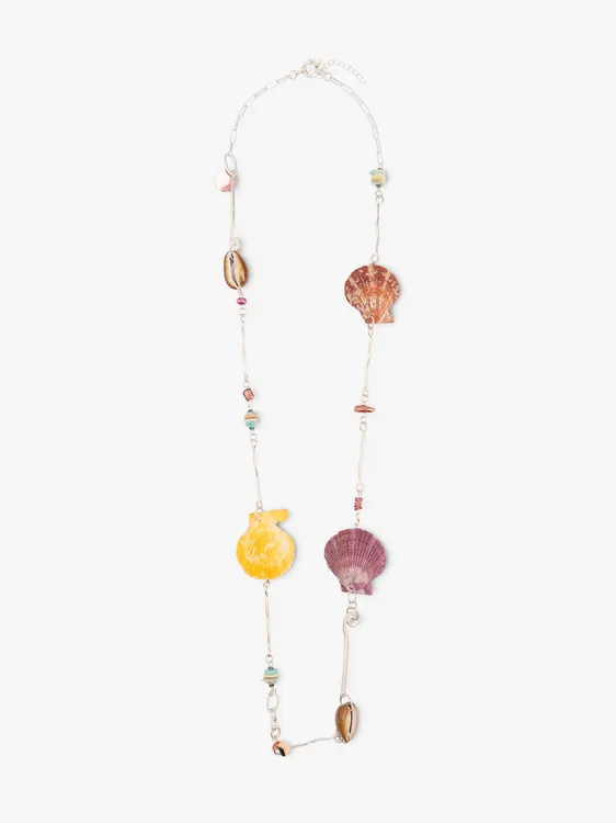 Long Necklace With Bars And Multicolor Shells 247541 — image 1