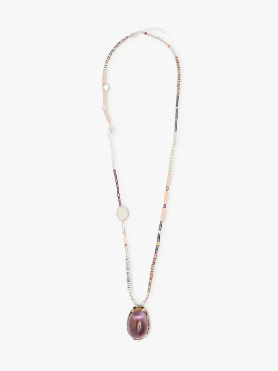 Long Necklace With Shell Beads And Stones 247542 — image 1