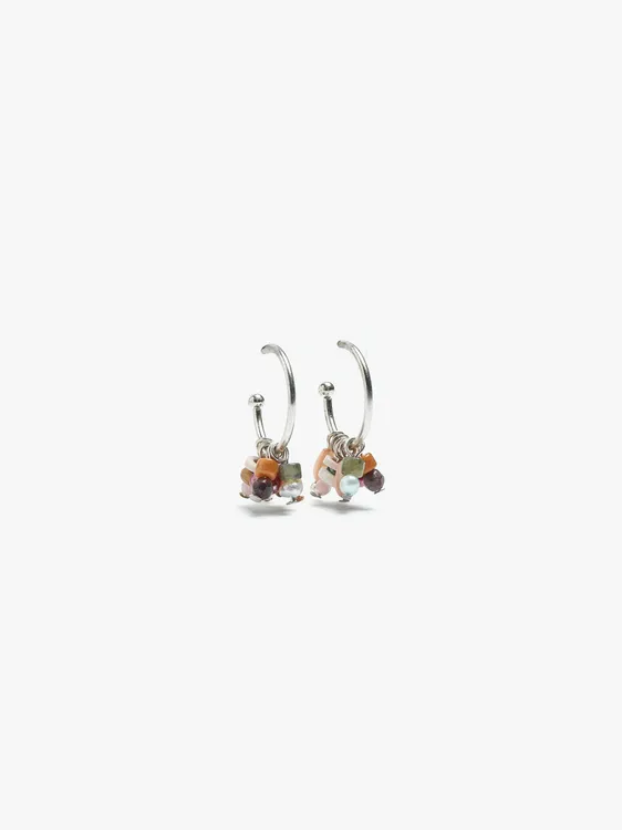 Open Hoop With Stone Beads 247629 — image 1