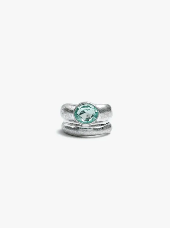 Double Effect Ring With Crystal 247728 — image 1