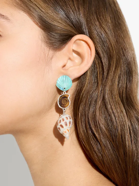 Long Earrings With Shells 247746 — image 3
