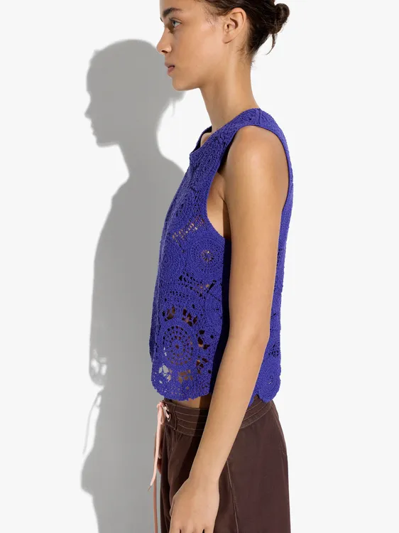 Floral Crochet Top With 100% Cotton 247803 — image 2