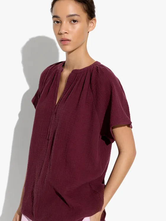 Blouse With Crinkled Effect 100% Cotton 247805 — image 2