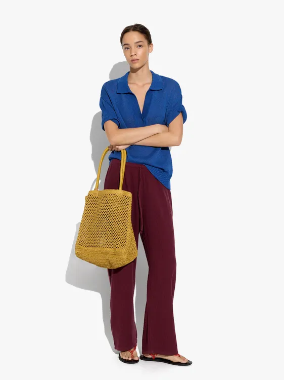 Trousers With Crinkled Effect 100% Cotton 247806 — image 1