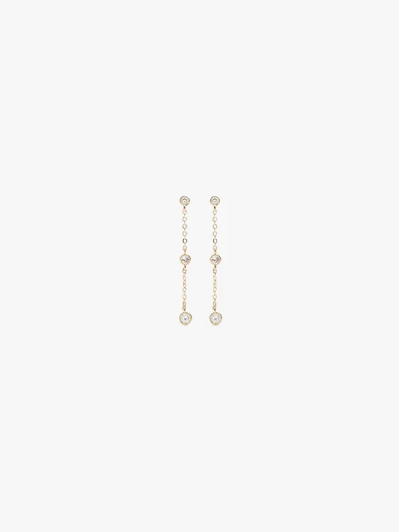 Long Earrings With Cubic Zirconia 247989 — image 1