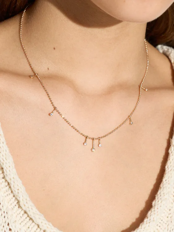 Short Necklace With Zirconia 247991 — image 2