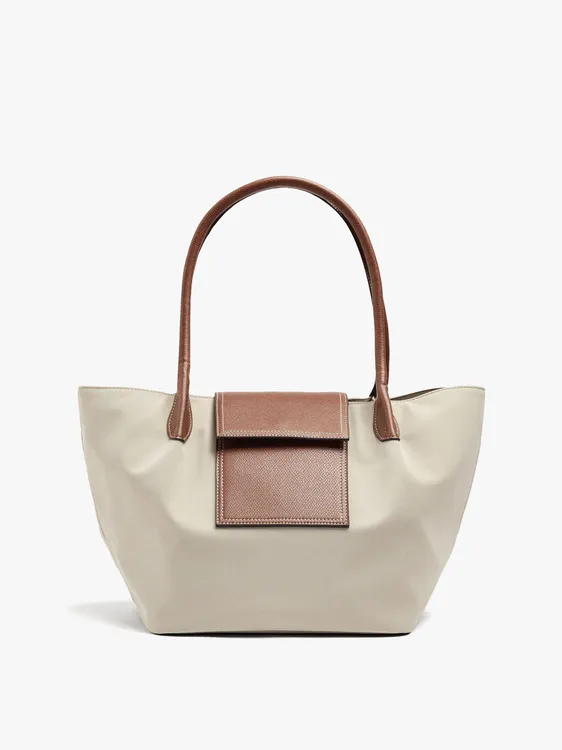 Shopper Bag With Soft Texture With Flap 248129 — image 1
