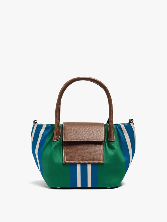 Tote Bag Of Nylon With Stripes With Flap 248131 — image 1
