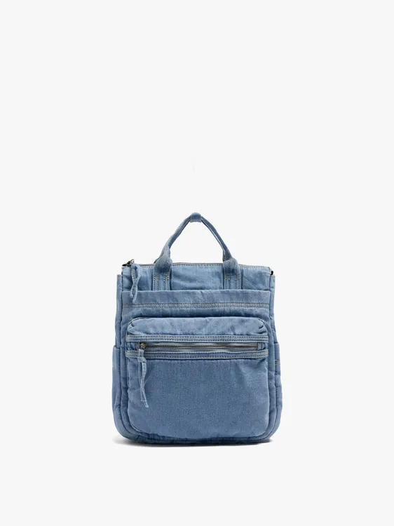 Denim Backpack With Washed Effect 248283 — image 1
