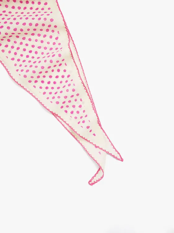 Triangular Printed Scarf With 100% Cotton 248306 — image 2