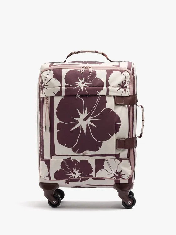 Floral Printed Nylon Travel Suitcase 248423 — image 1